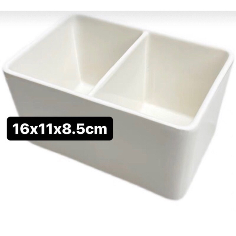 

Porcelain Ceramic 2 Well Container Watercolor Wadah Keramik Cat Air