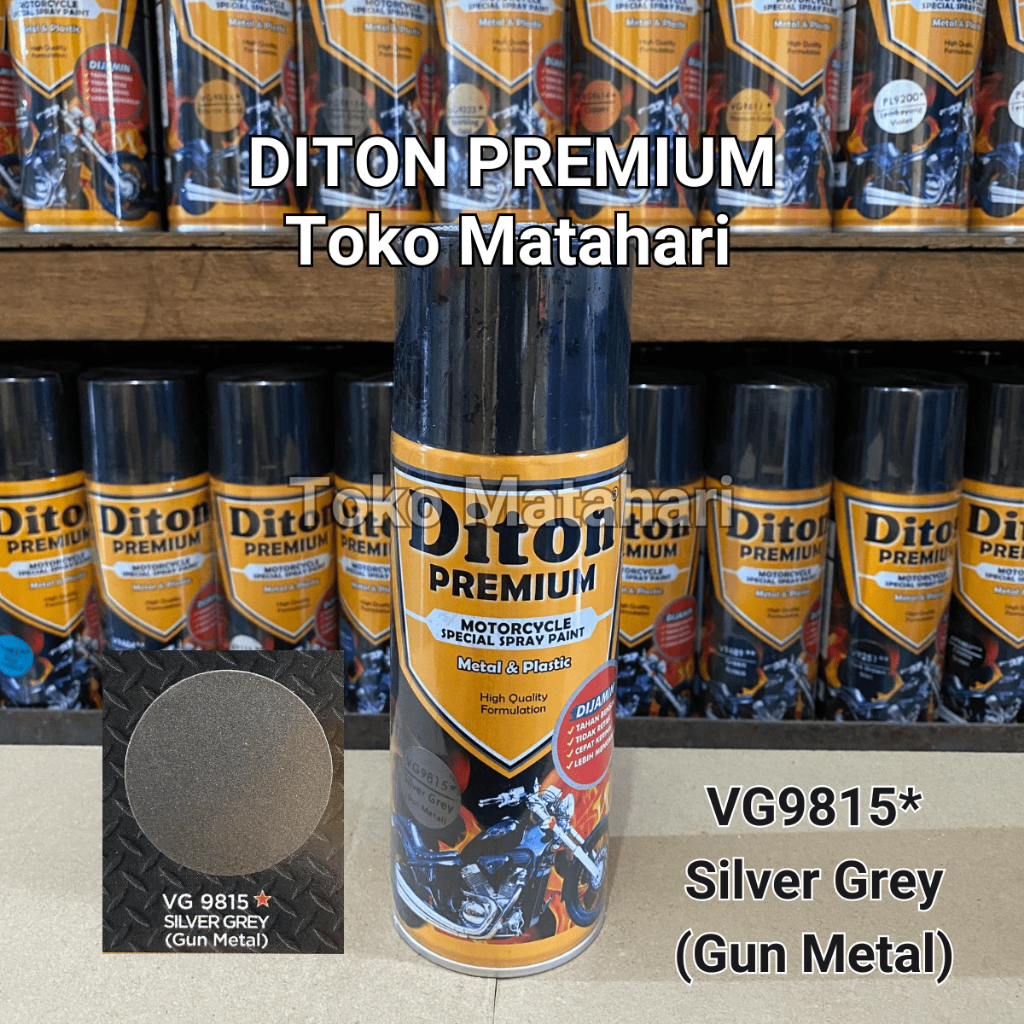 Diton Premium VG 9815 Silver Grey (Gun Metal) Cat Semprot pylox pilox