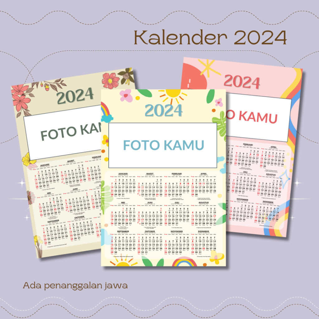

[12 Bulanan A3+] Part 1 Kalender 2024 Kalender 12 Bulanan Custom Murah Foto Logo Bebas - Tanpa Minimal Order