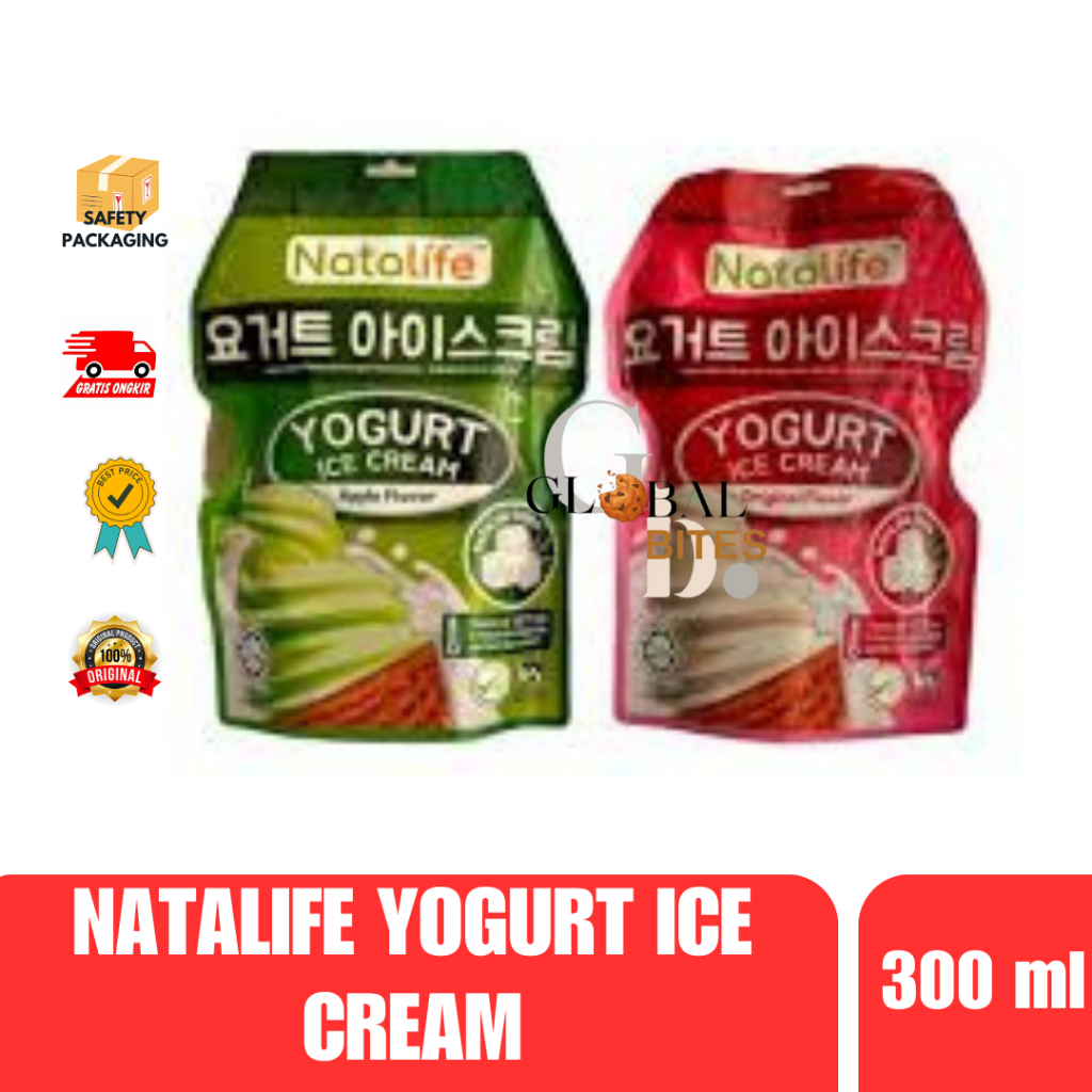 

Natalife Yogurt Ice Cream 300ml Yoghurt Ice Cream Dengan Nata Decoco