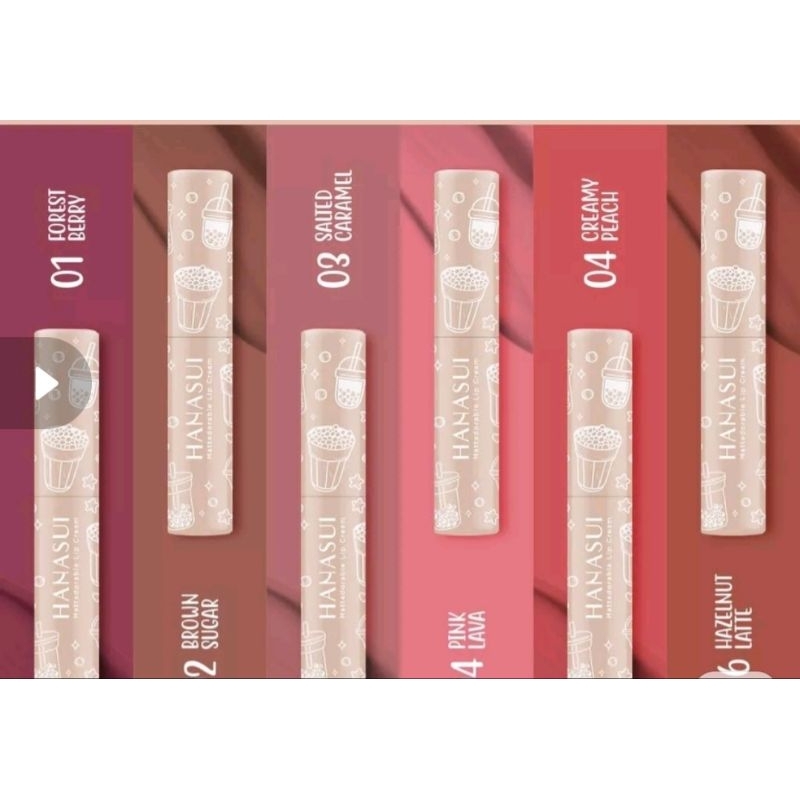 LIP CREAM HANASUI BOBA SEASON, LIP CREAM HANASUI  ORI, HANASUI BOBA