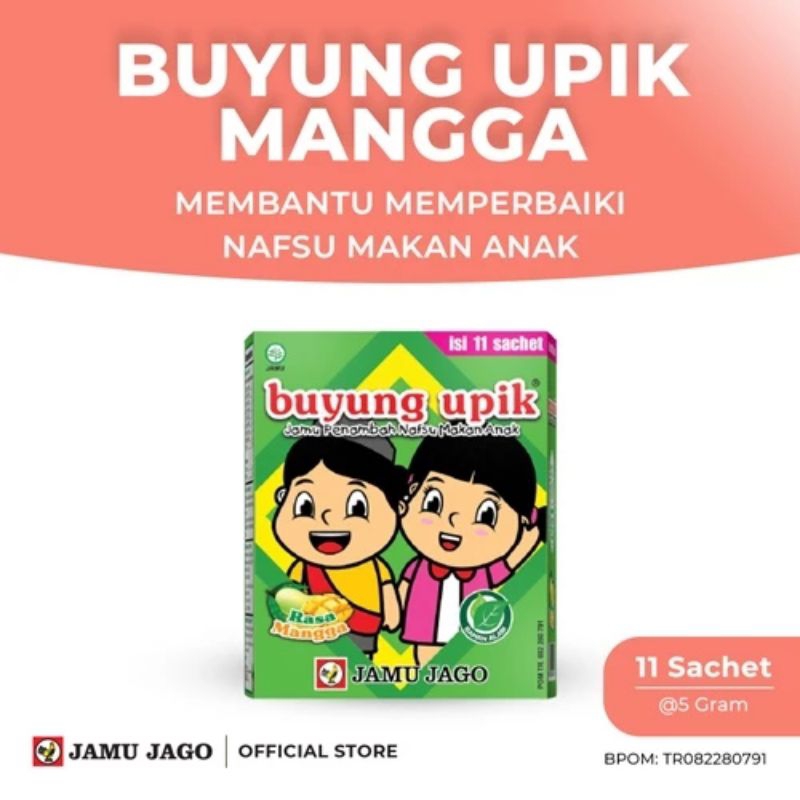 

buyung upik mangga 11 shaset jamu jago