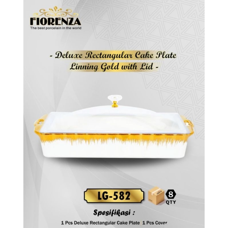 Fiorenza wadah kue persegi FREE BUBLE