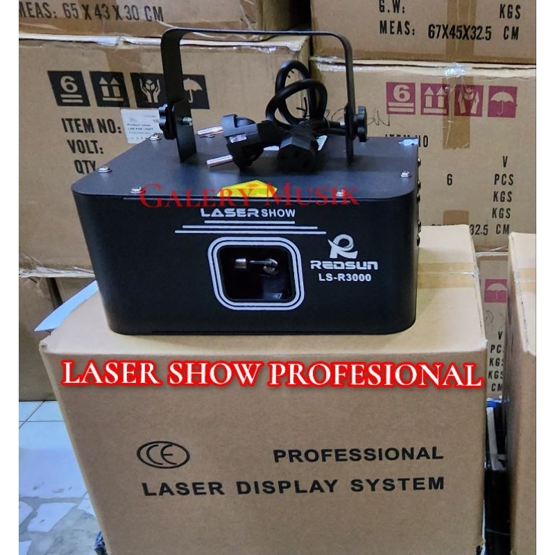 Lampu Laser 3 watt/ 3000mw Redsun Original Laser show 3 watt Fullcolor + animasi show laser Panggung