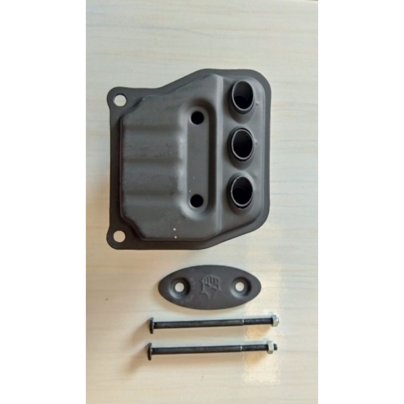 knalpot CHAINSAW mini lubang 3 komplit knalpot senso 5200/5800