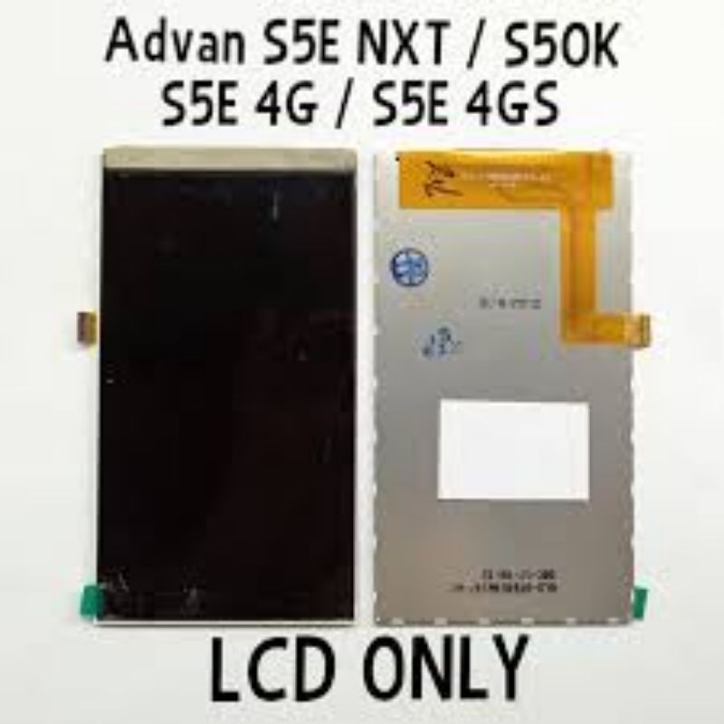 lcd hp Advan S5E 4G/S5E NXT/S50K ORI cabutan normal udh tested tidak termasuk touchscreen