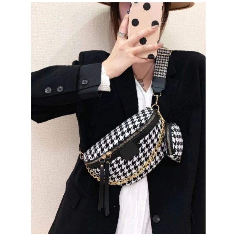 GROSIR BAGS - TAS WAITSBAG SELORMEN WANITA TERBARU  TAS PINGGANG WANITA KOREA TAS DADA WANITA KEKINI