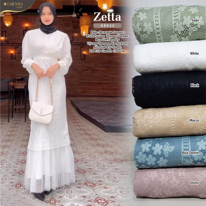 GAMIS PESTA ZETA duyung by Kheyra