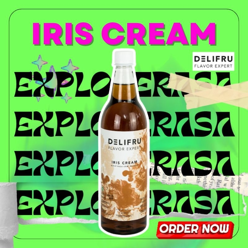 

Delifru syrup rasa irish creamy isi 1 liter