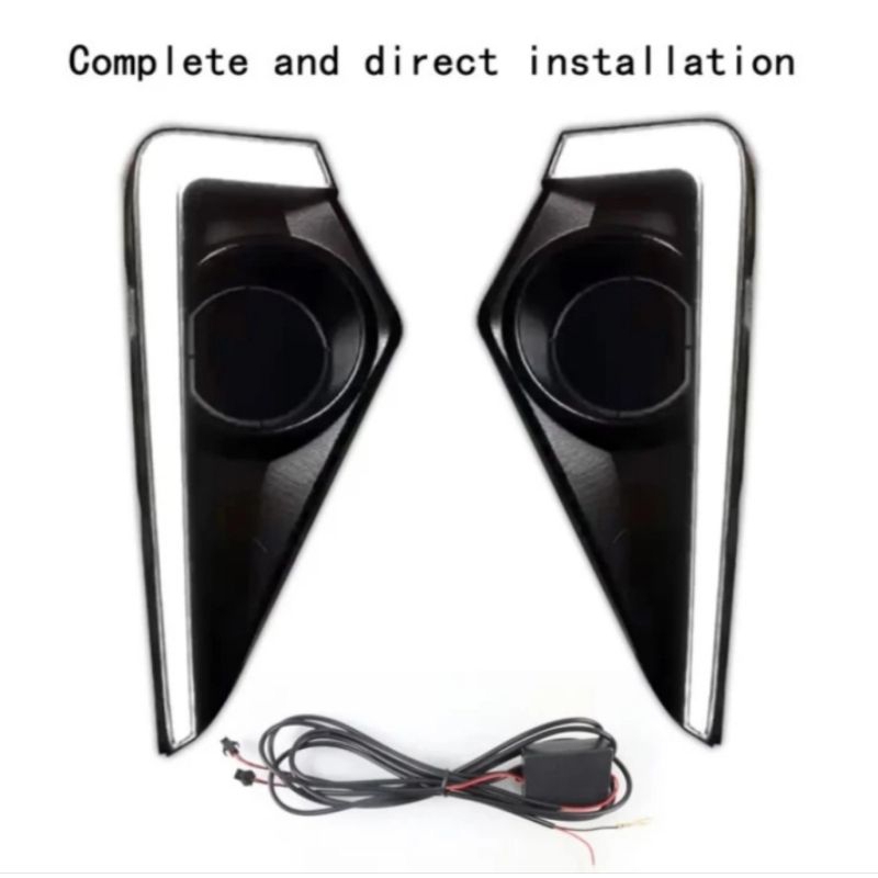 Cover FogLamp LED DRL Avanza Veloz 2022 - 2023 Sein Running - 2 Fungsi