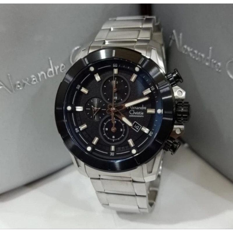 Jam Tangan Pria Original Alexandre Christie AC6522MC