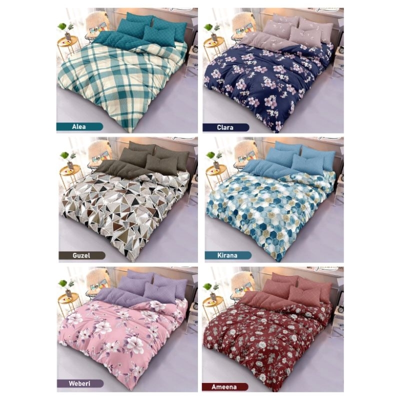 SET BED COVER ILLUSIONS 180X200CM KING SIZE REQUEST MOTIF