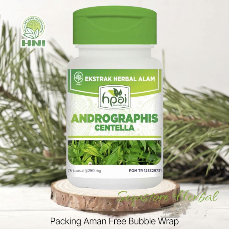 

Andrographis Centella HNI HPAI isi 75 kapsul Herbal antibiotik alami dan penurun demam