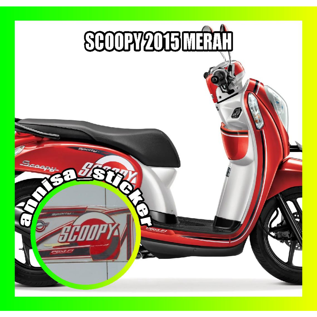 striping lis scoopy 2015 merah