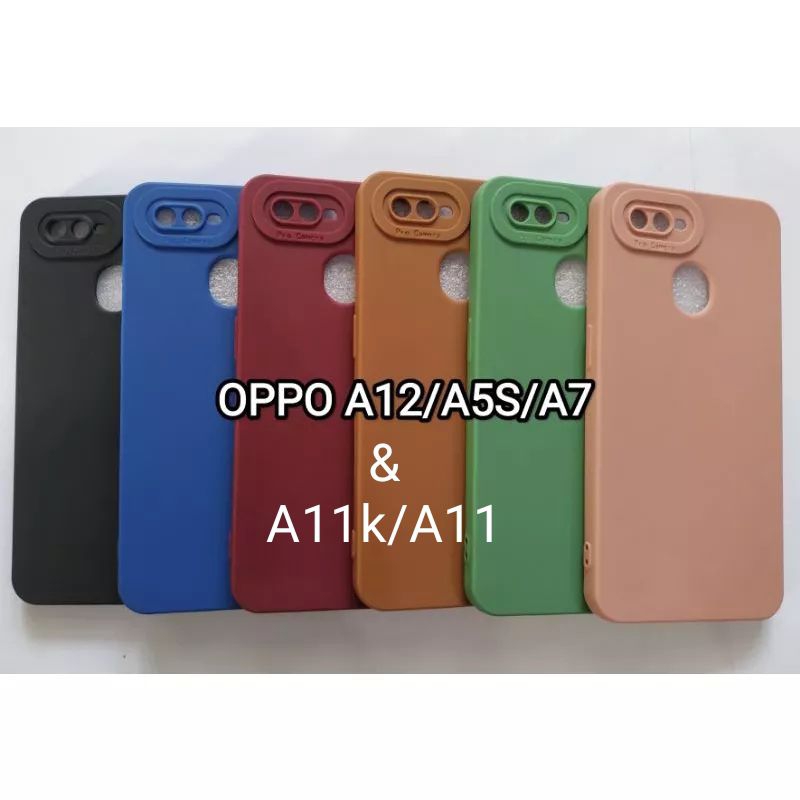 Case OPPO Pro Camera full caver OPPO A5S OPPO A7 OPPO A11 OPPO A11K OPPO A12 Kesing Macaron polos.