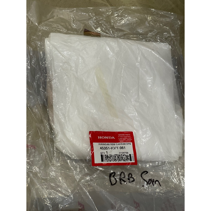 PIRINGAN CAKRAM DEPAN BEAT KVY AHM (DIJAMIN ORI AHM)