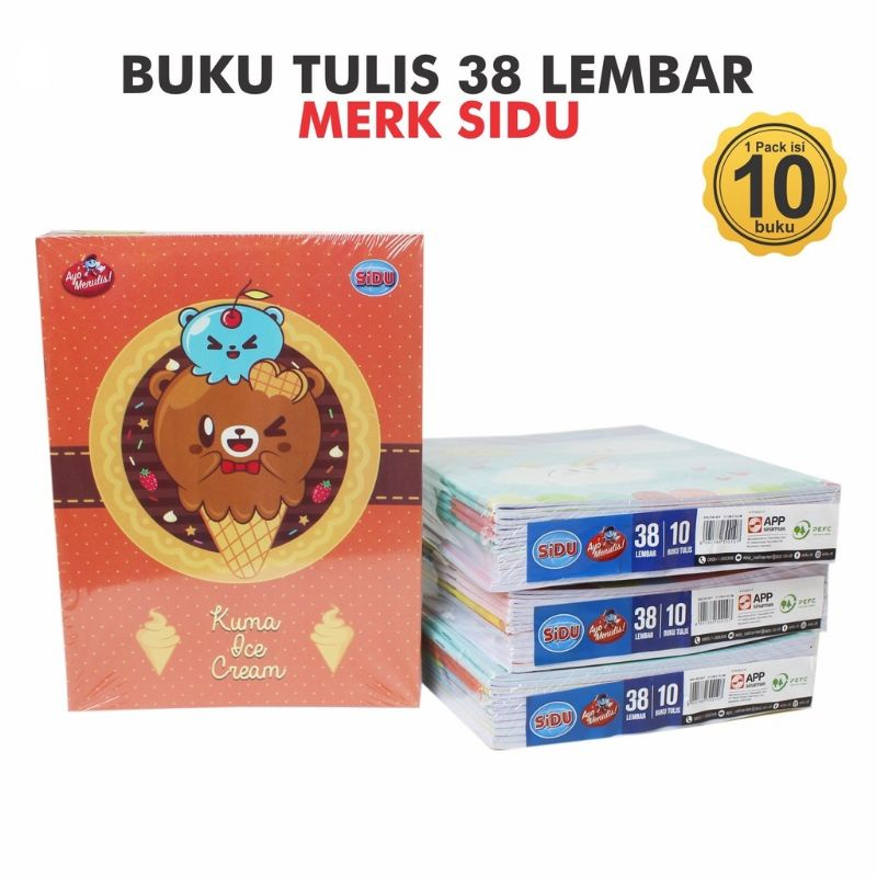 

Buku Tulis Sidu 38 & 58 Lembar - 1 Pcs