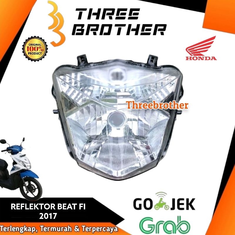 Reflektor lampu depan beat fi injeksi 2017 beat street 2017 original koito