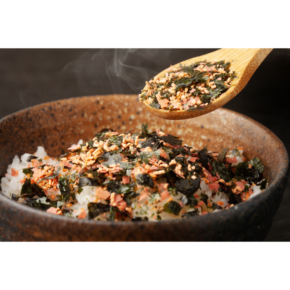 

Seafood Furikake Mix Seaweed Nori Rice Salad Sprinkle Topping Furikake 20gr Taburan Nasi Rumput Laut Ikan
