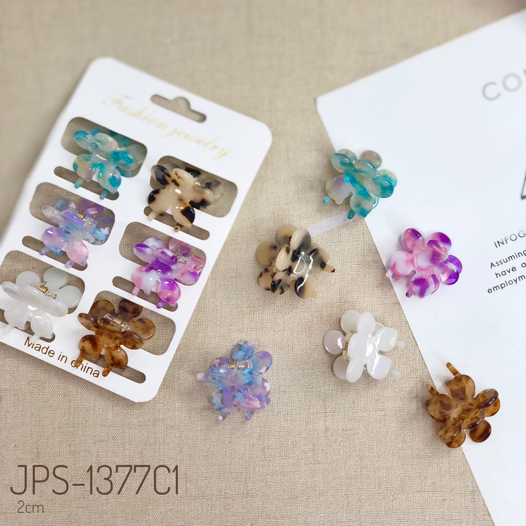 JEPIT SALON PVC MARBLE BTK BUNGA JPS-1377C1