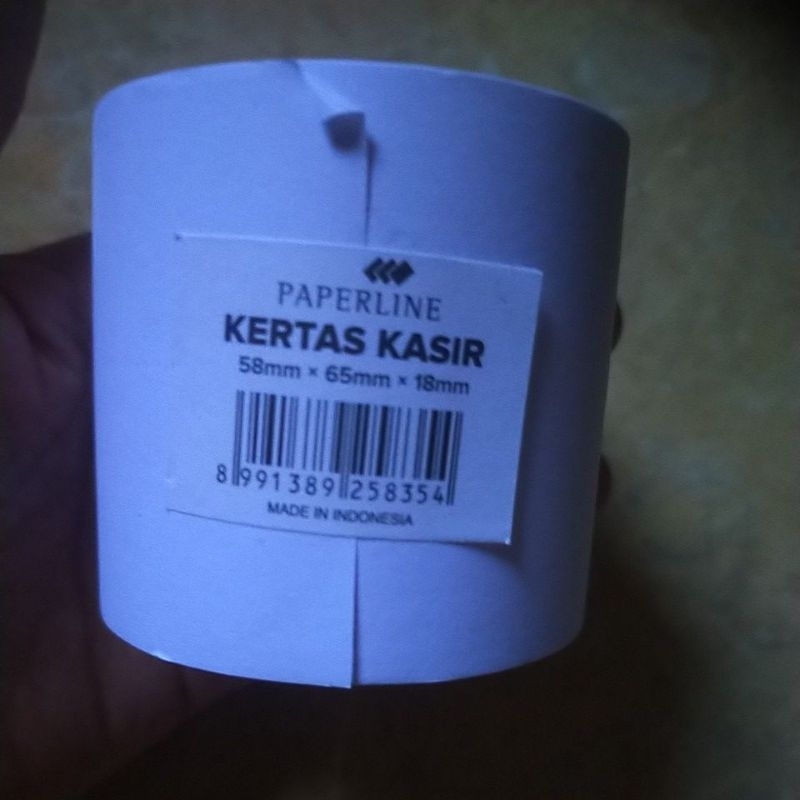 

KERTAS KASIR ROLL 58 x 65 x 18 mm ( 1 ROLL )