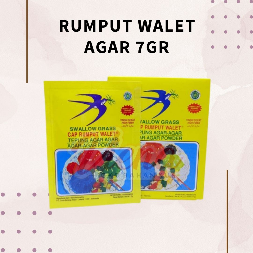 

Rumput Walet Agar 7gr - Swallow Grass 7gr