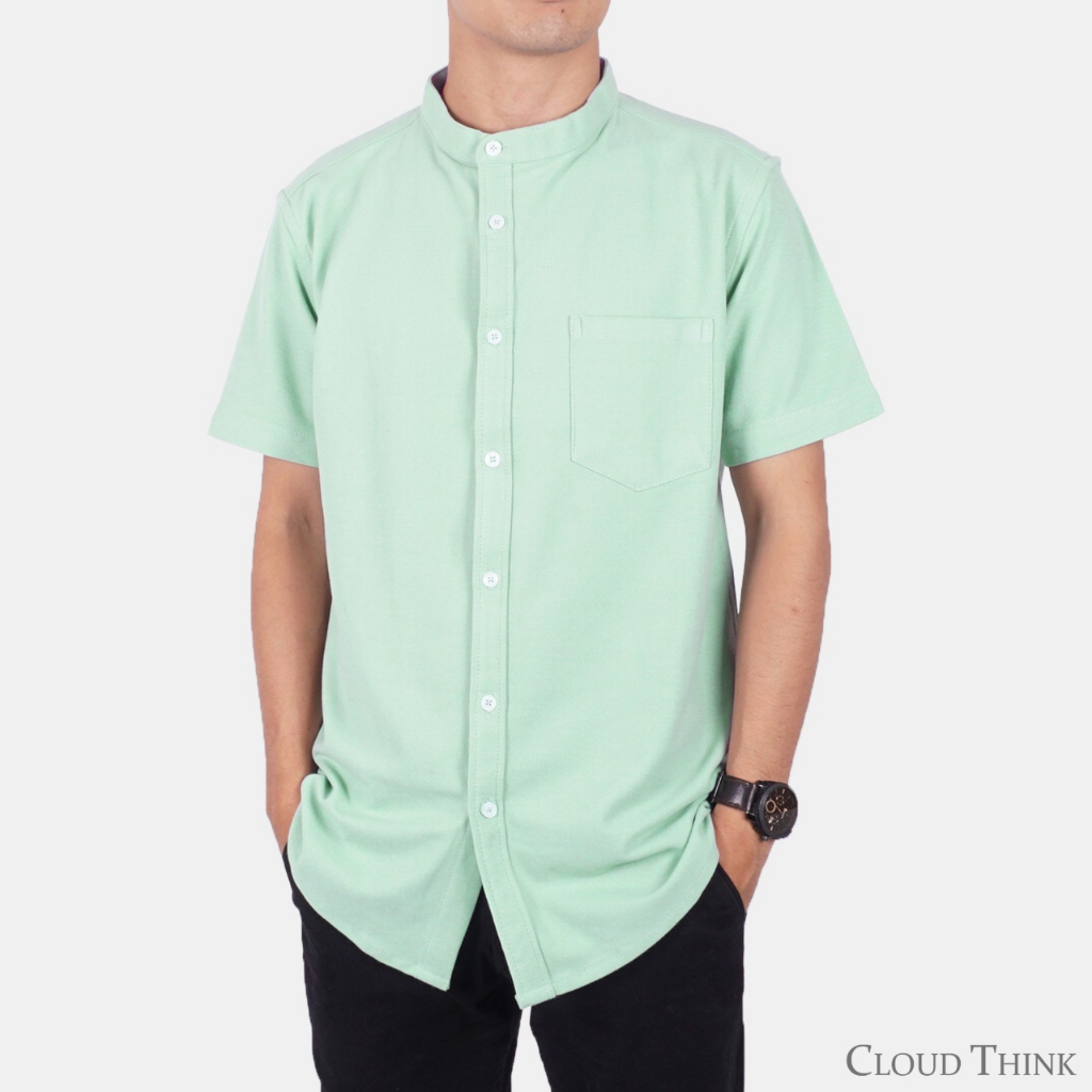 Cloud Think - Kemeja Koko Pendek Mint