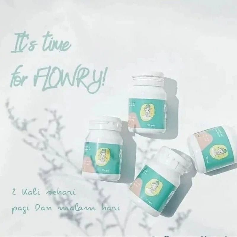 FLOWRY GLUTATHIONE (BELI 2 GRATIS 1) COLLAGEN WHITENING OBAT PEMUTIH ALAMI PERMANEN