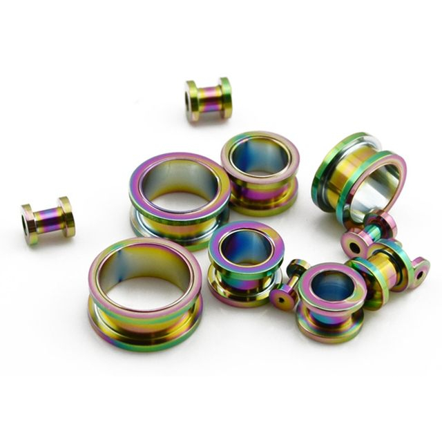 pirsing telinga titanium/persing plug besi/Persing telinga/piercing plug/expander telinga