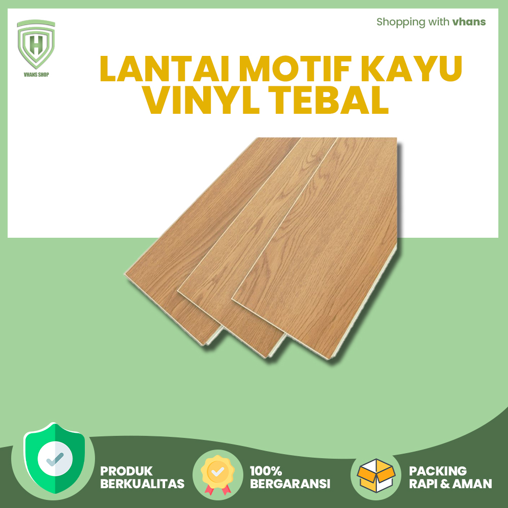 Lantai vinyl motif kayu | flooring lantai (Asli vinyl bukan foam)sudah ada lemnya kokoh tebal 1.8mm 