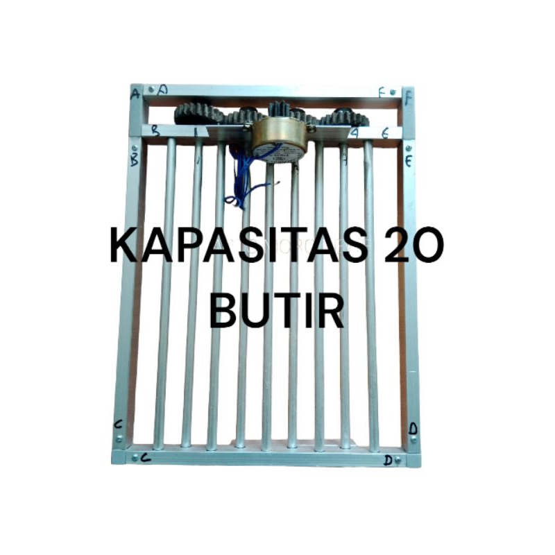 Rak roller mesin tetas telur kapasitas 20 butir