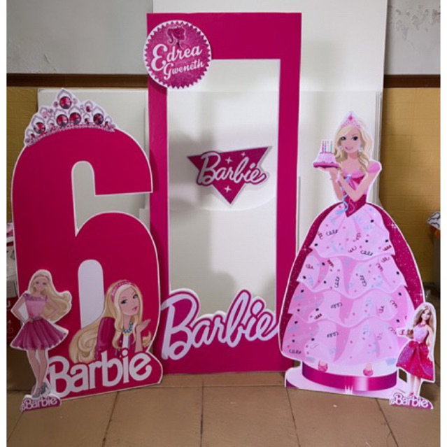 STANDING KARAKTER BARBIE / DEKORASI TEMA BARBIE