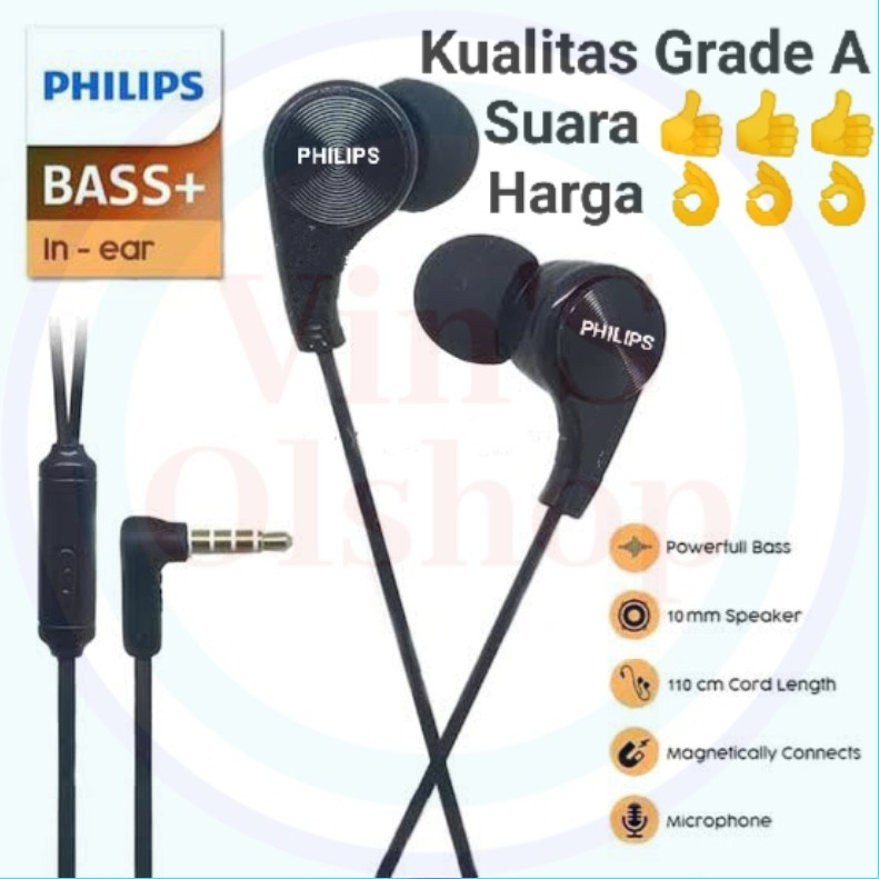 Headset Philips Bass + / Super NgeBass
