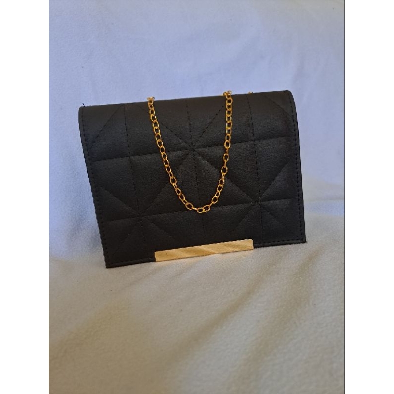 ABS - Tas Wanita Embose Thania Tali Rantai Emas