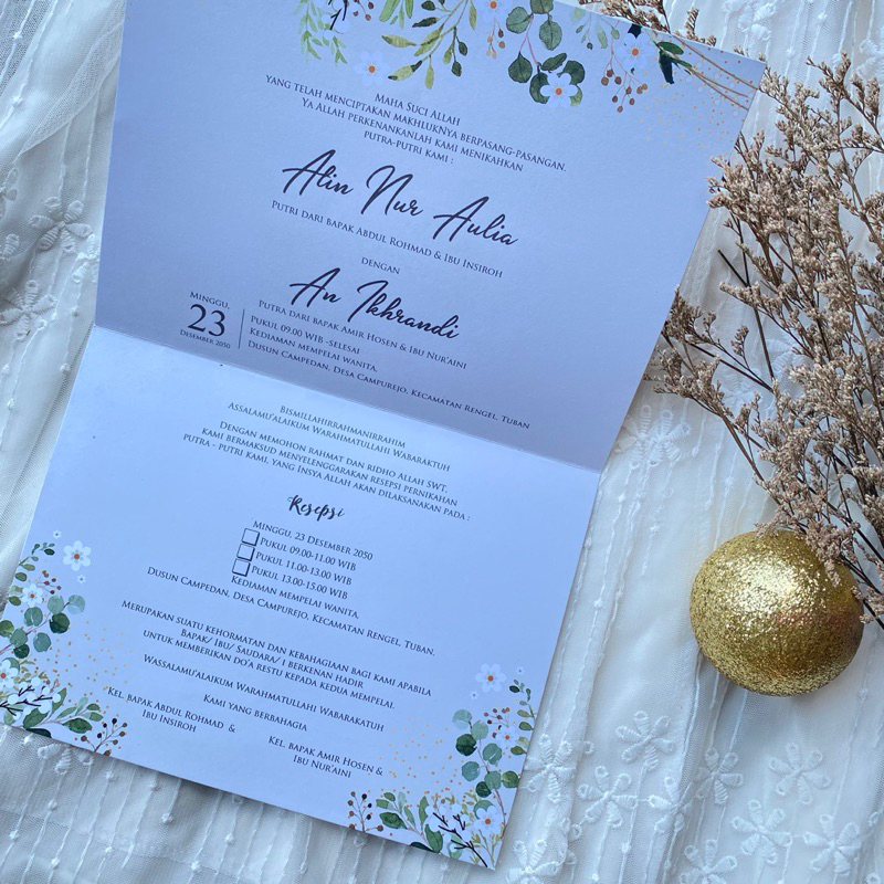 Undangan Pernikahan Kalender