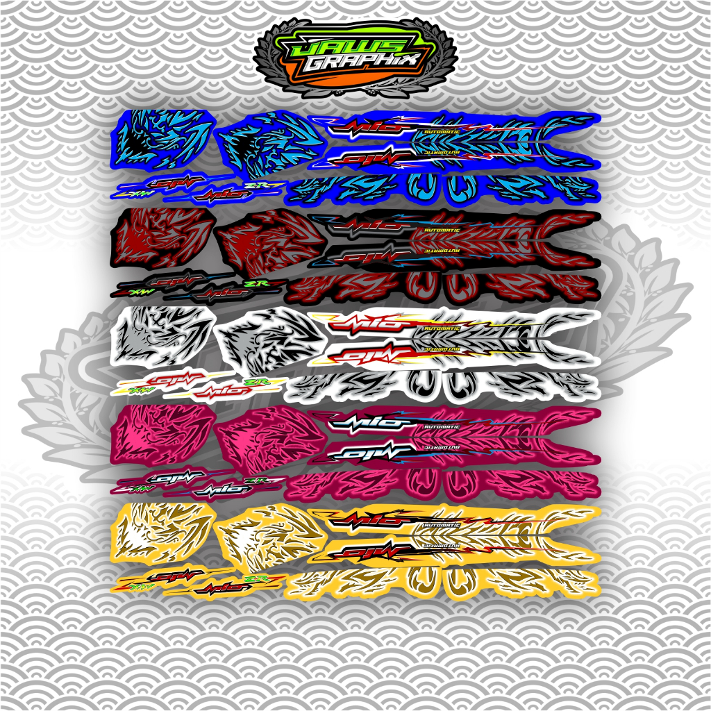 STRIPING MIO SOUL ZX MX 2008 DRAGON z mx