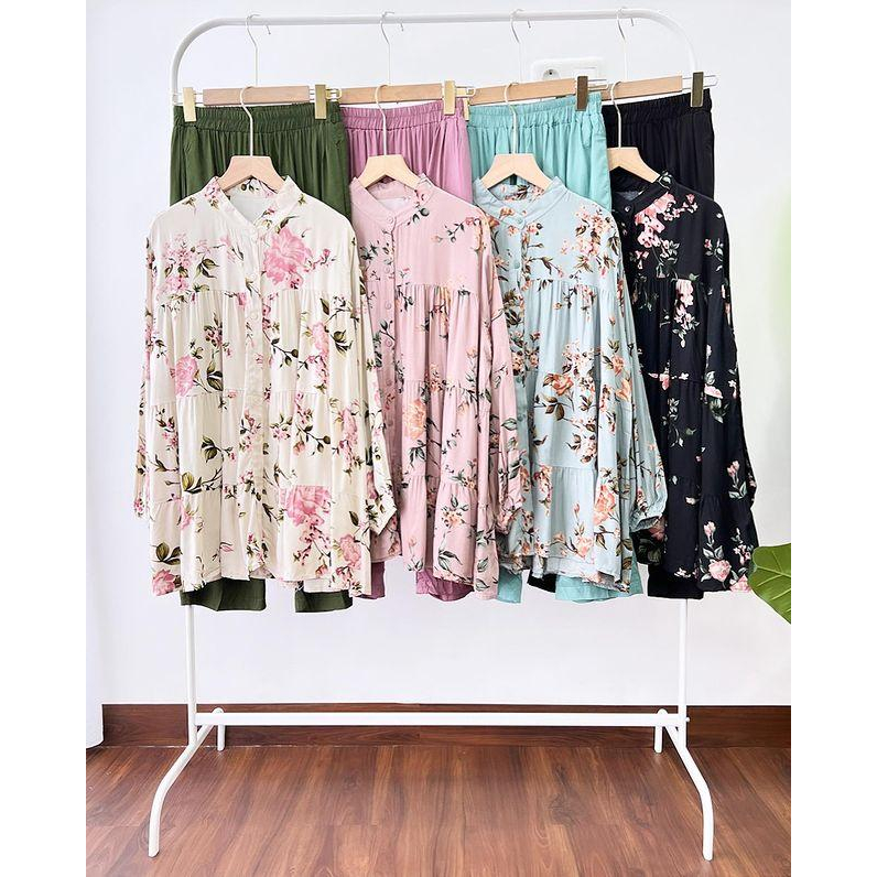 DELLA SET RAYON DIAMOND MIX CRINKLE BISA COD BUSUI FRIENDLY