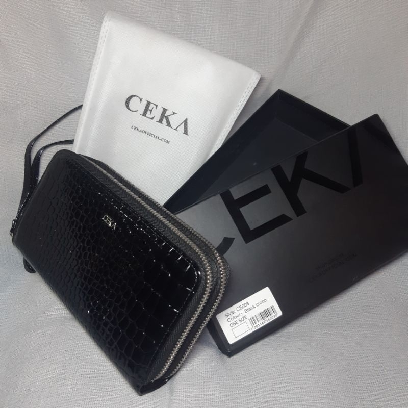 CEKA - Dompet Wanita 2 Zip Import Card Holder (Dompet Panjang)