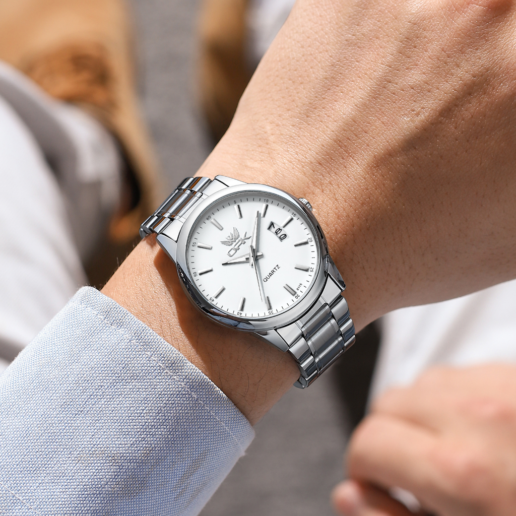 premium opk jam tangan pria anti air original terbaru mewah 2025 jam tangan pria stainless steel