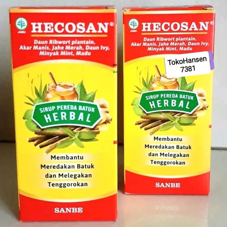 

HECOSAN Herbal Obat Batuk by Sanbe Farma aman buat bumil busui