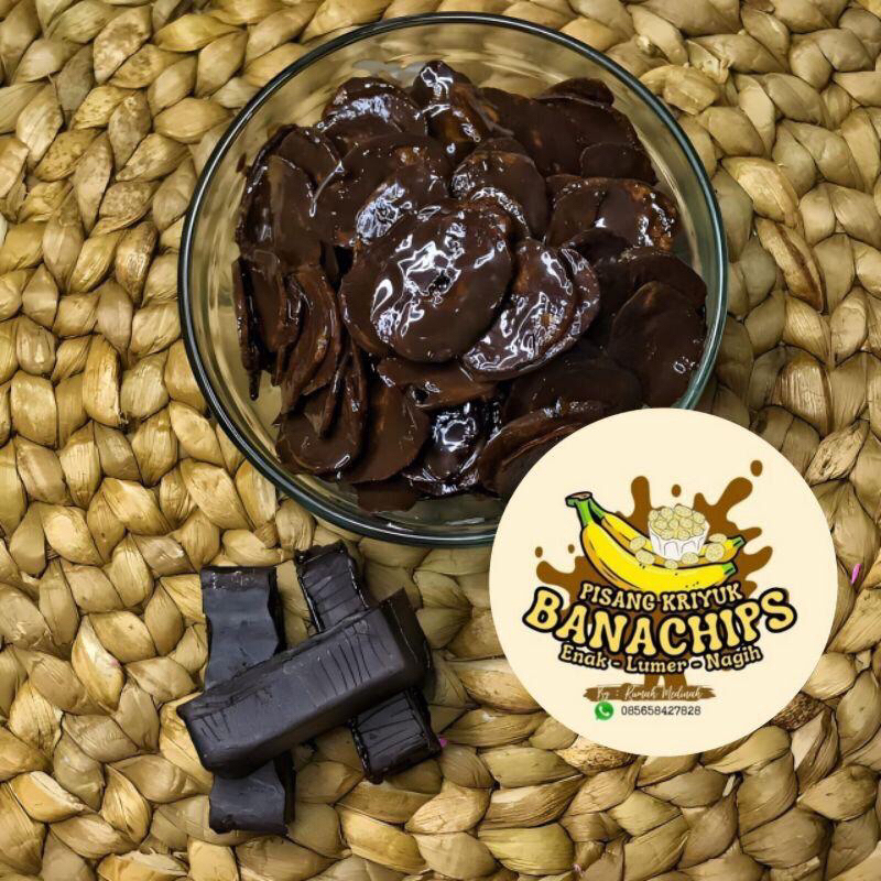 

BanaChips kriyuk Lumer/Keripik Pisang Rasa coklat