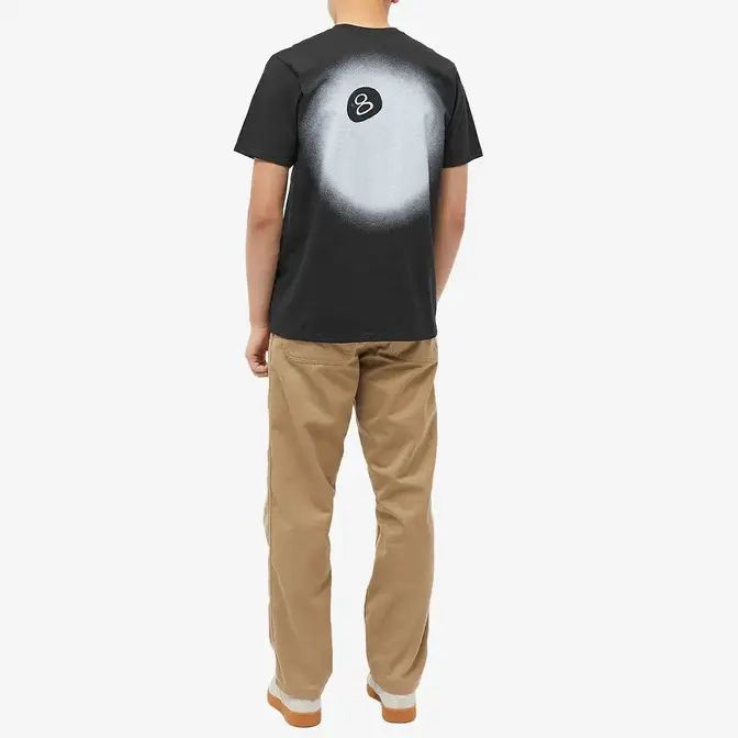 STUSSY 8 Ball Fade Black Tshirt - ORI