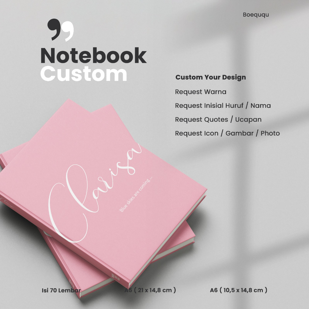 

[Cielo Series] Notebook Hardcover A5 A6 / Buku Catatan Kuliah / Journal Book 2024 / Planner Book 2024 / Scripting Book / Custom Notebook Hardcover / Notebook Hardcover Custom / Buku Jurnal Custom A5 A6