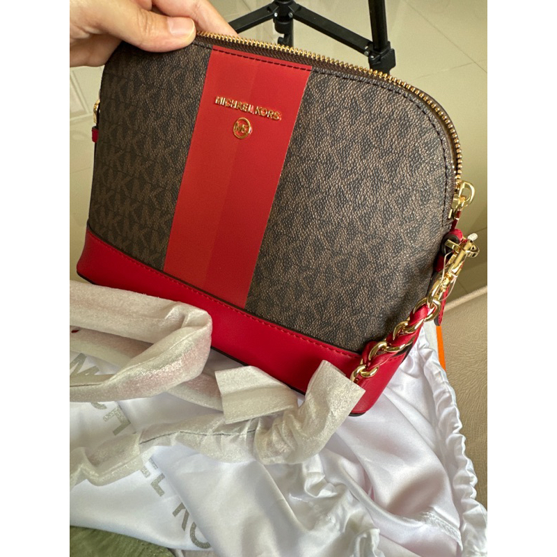 mk jetset charm crimson dome