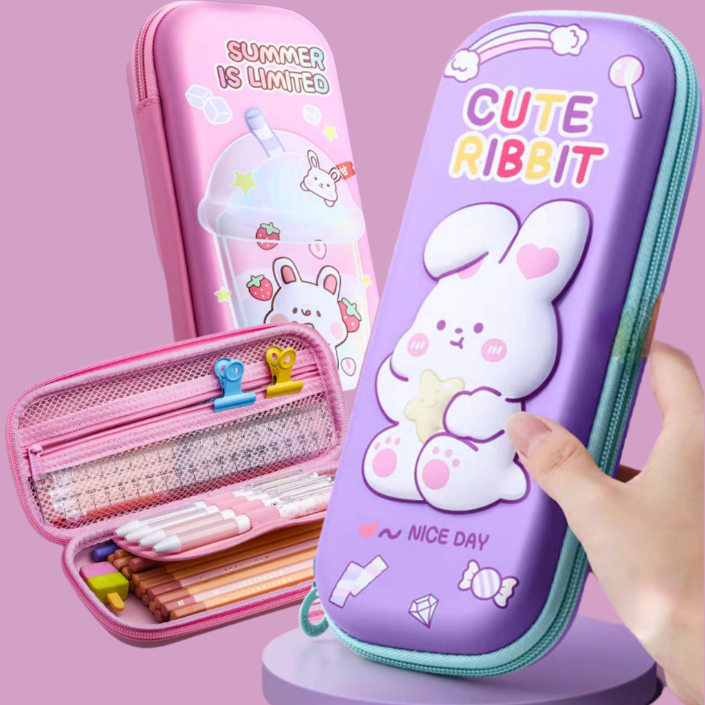 

Minicart Kotak Pensil EVA Hard Top Pencil Case 3D Anti Air - 381