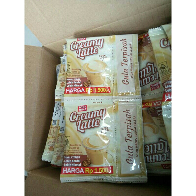 

Torabika Creamy Latte 1 renceng isi 10pcs