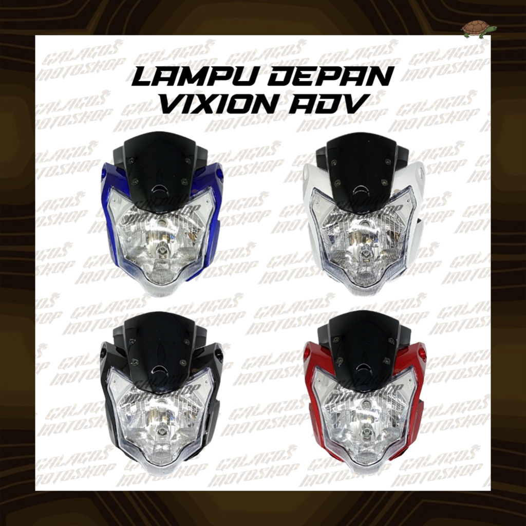 BEST SELLER HEADLAMP LAMPU DEPAN VIXION BATOK REFLEKTOR SET ADVANCE / NVA / ADV / KEDOK VIXION ADV