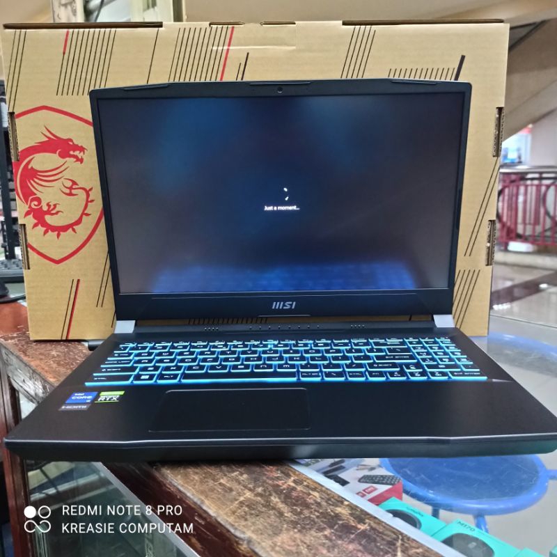 LAPTOP MSI GAMING INTEL i7 NVME 512 GB VGA RTX NVIDIA