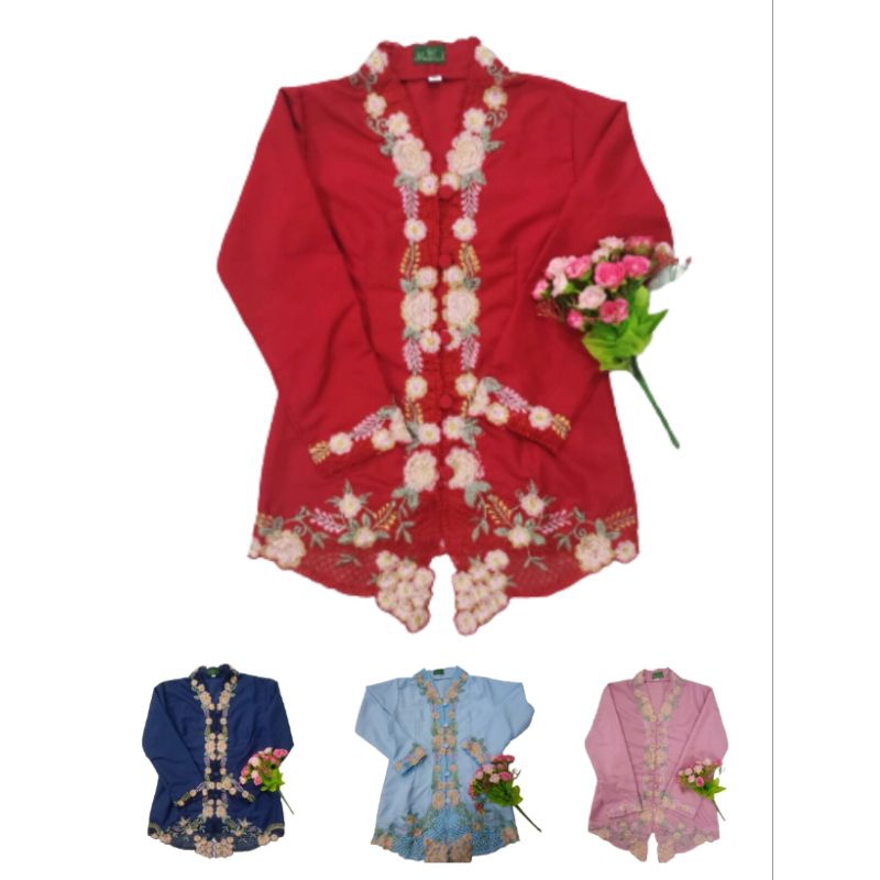 KEBAYA KUTU KARTINI ANAK TK SD USIA 1-10 TAHUN SIZE S M L XL USIA 1-10 TAHU. WARNA HIJAU TOSKA LEMON