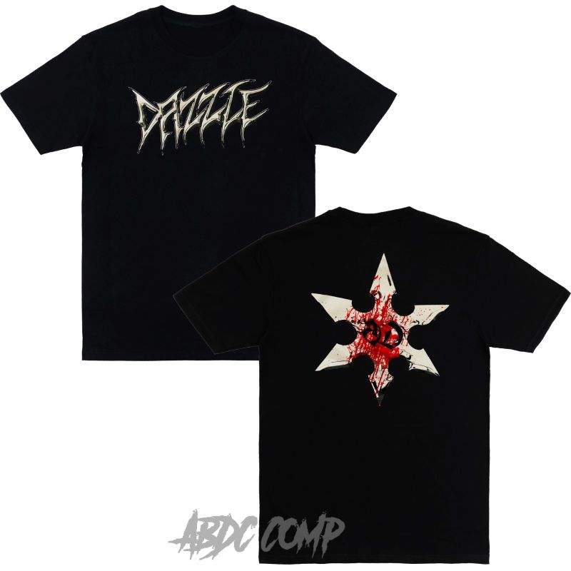 Dazzle - suriken Tshirt hc / kaos band dazzle / kaos beatdown terlaris